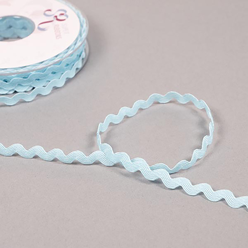 Galon Zigzag Rtro 5 Mm - Bleu Bb par Habico