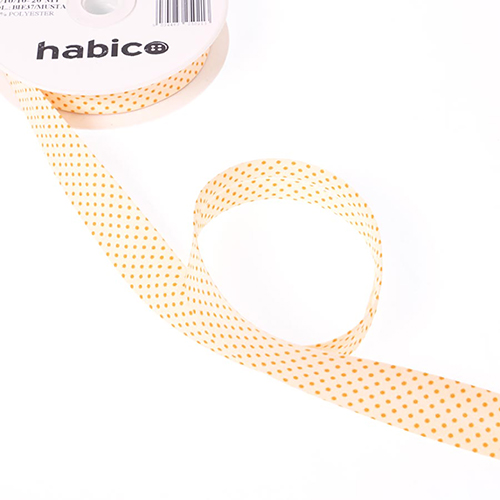 Biais À Pois 20mm - Crème par Habico