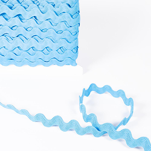 Retro Ric Rac Braid Trim Large 10mm - Blue