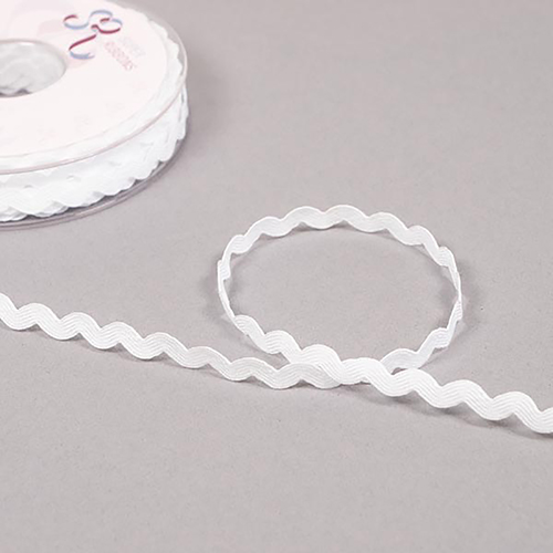 Retro-Ric-Rac-Band 5mm - Wei von Habico