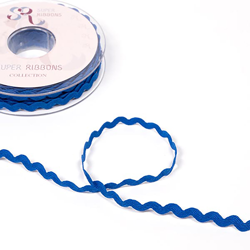 Retro-Ric-Rac-Band 5mm - Knigsblau von Habico