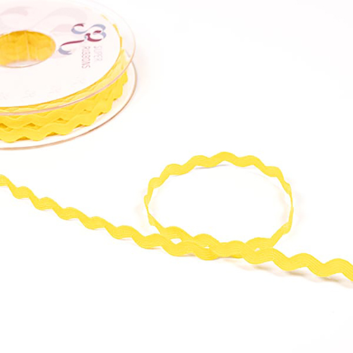 Retro-Ric-Rac-Band 5mm - Gelb von Habico