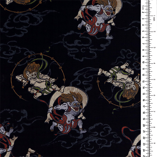 Raijin Japanese God of Thunder Clouds 1