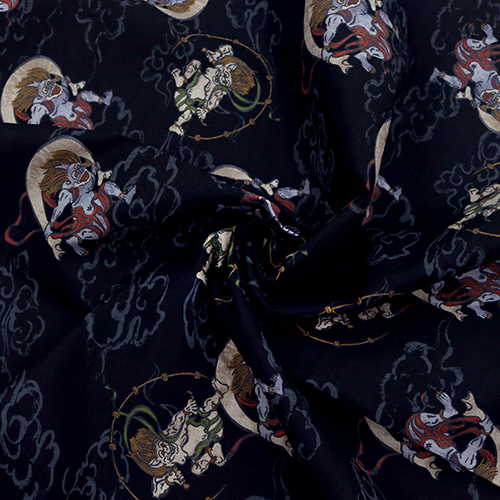 Raijin Japanese God of Thunder Clouds 2