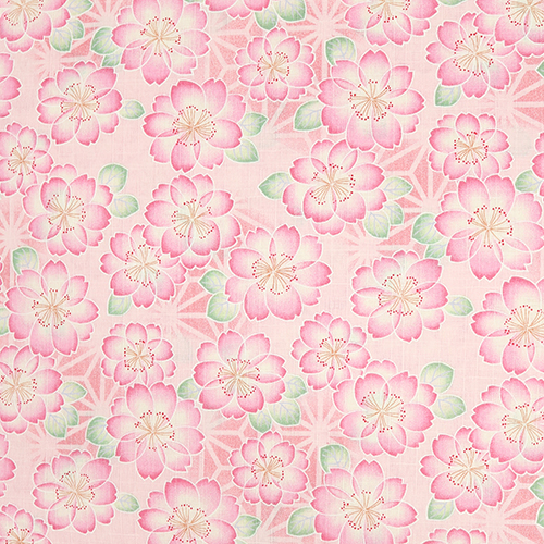 Pastellfarbene Kirschblüten Japanische Asanoha