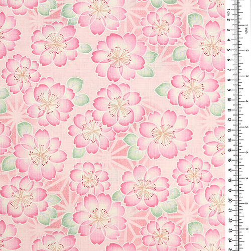 Pastellfarbene Kirschblüten Japanische Asanoha 1
