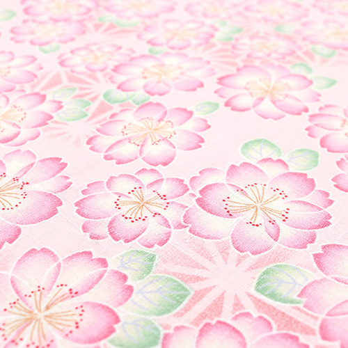 Pastellfarbene Kirschblüten Japanische Asanoha 5