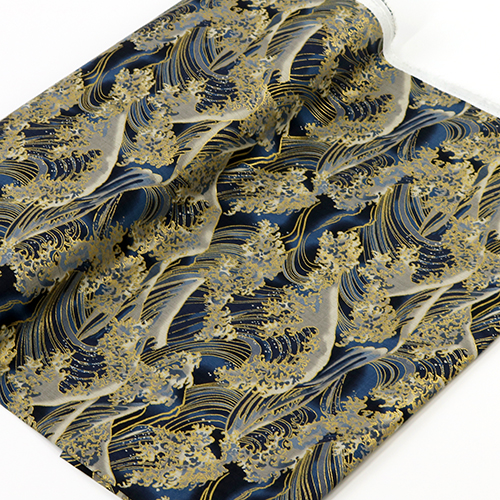 Gran Ola Metálica Inspirada En Hokusai 3