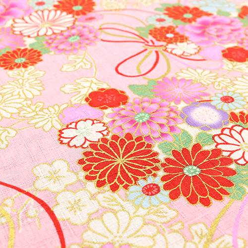 Fleurs Japonaises Métalliques Dorées Et Corde 5