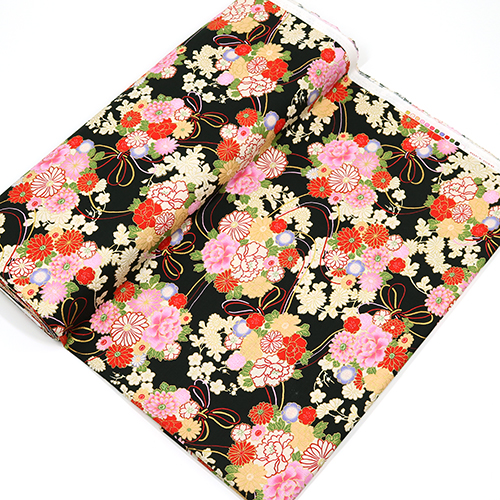 Goldene Metallische Japanische Blumen Und Seil 3