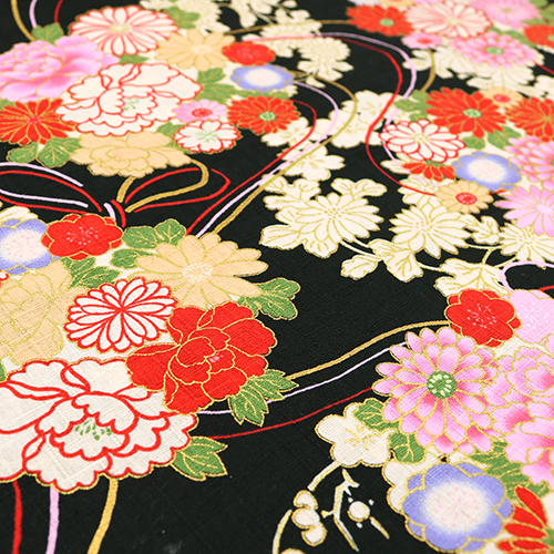 Goldene Metallische Japanische Blumen Und Seil 5