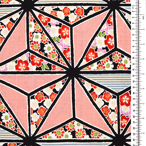 Grandes Flores Japonesas Geométricas Asanoha 1