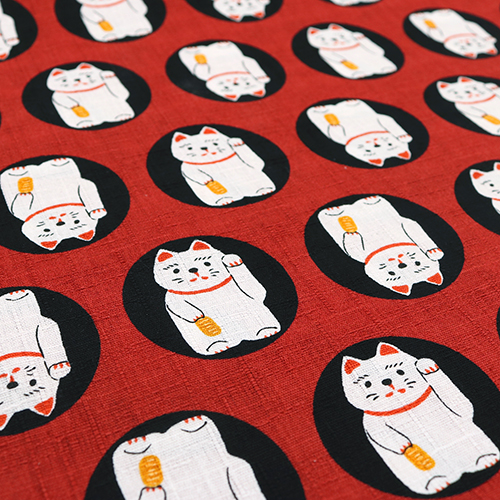 Maneki-Neko Chat Porte-Bonheur Cercles 5