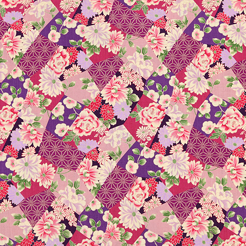 Patchwork Asanoha Segmenté Floral Japonais 4