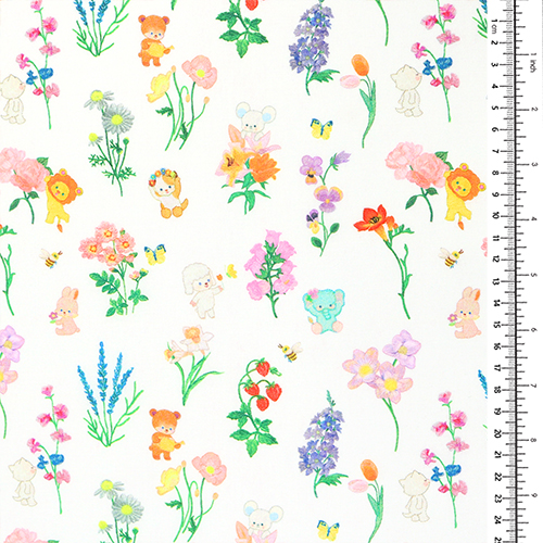 Fleurs de Jardin Botanique Animaux Mignons Vintage 1