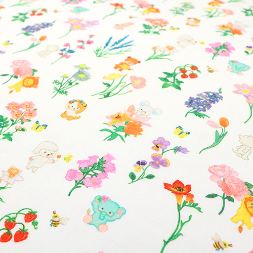 Fleurs de Jardin Botanique Animaux Mignons Vintage 5