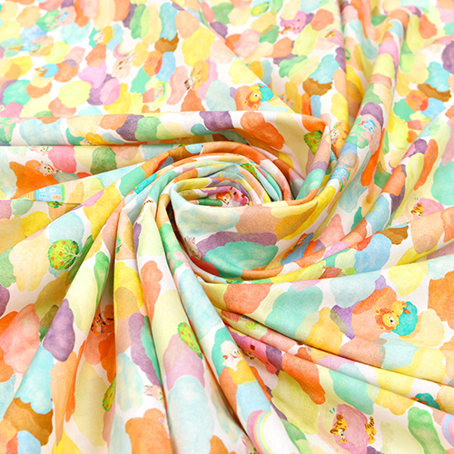Warm Pastel Clouds Rainbows Cute Vintage Animals 2