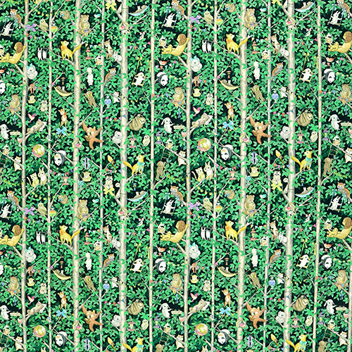 Forêt Arbres Grimpants Animaux Mignons Vintage 4