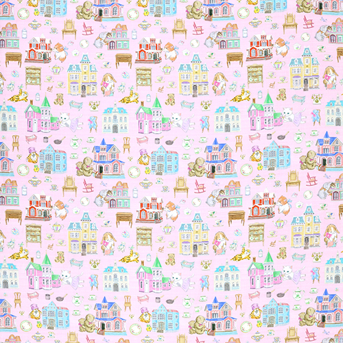 Hübsches Buntes Puppenhaus mit niedlichen Vintage-Tieren 4