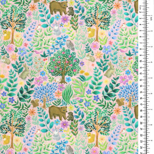 Animali Del Bosco Vintage Con Fogliame Elegante 1