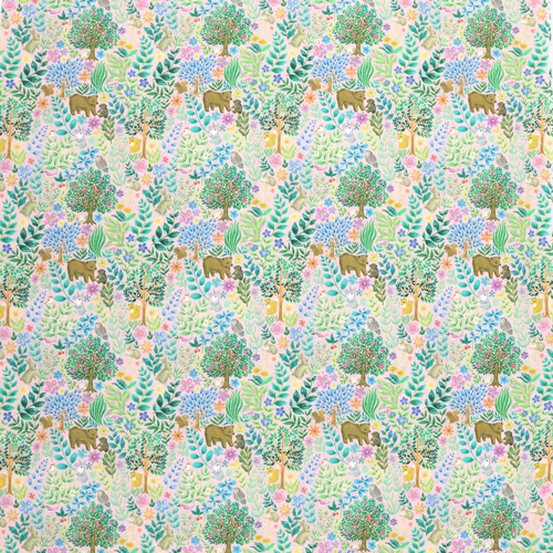 Animali Del Bosco Vintage Con Fogliame Elegante 4