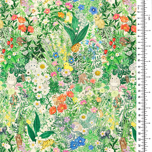Jardín De Flores Animales Vintage 1