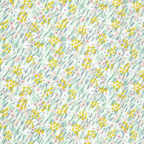 Hübsche Gemalte Cottage-Blumen im Garten 4