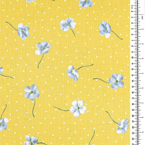 Zarte Tumblende Blumen Polka Dot 1
