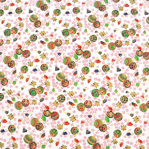 Japanese Gold Temari Balls Sakura Cherry Blossom 4