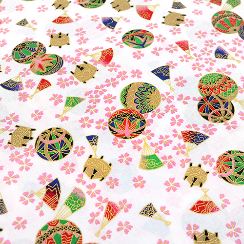 Japanese Gold Temari Balls Sakura Cherry Blossom 5