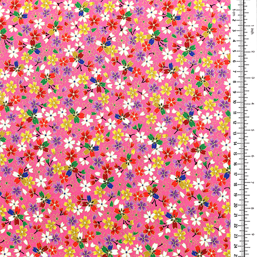 Sakura Japonais Or et Colorée Fleur de Cerisier 1