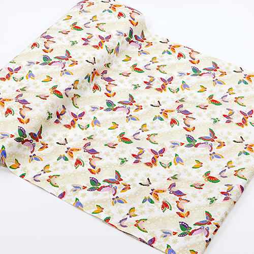 Papillon Doré Japonais Fleur de Sakura 3