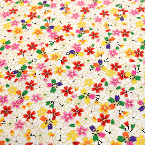 Sakura Giapponese Oro e Colorata Fiore di Ciliegio 5