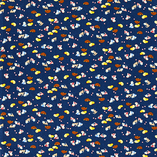 Chats Neko Dormants à Motifs Japonais 4