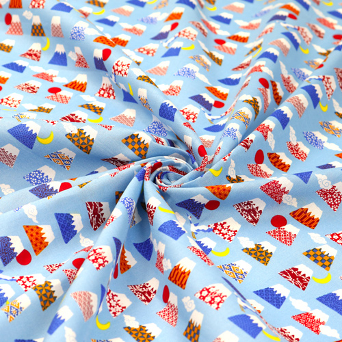 Monte Fuji Cielo Blu Nuvole Sole Luna 2