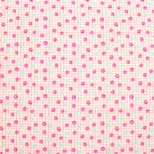 Watercolour Grid Colourful Bubblegum Dots