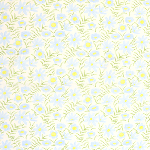 Aquarelle d'une Simple Floraison de Prairie Tissu par Japanese Indie
