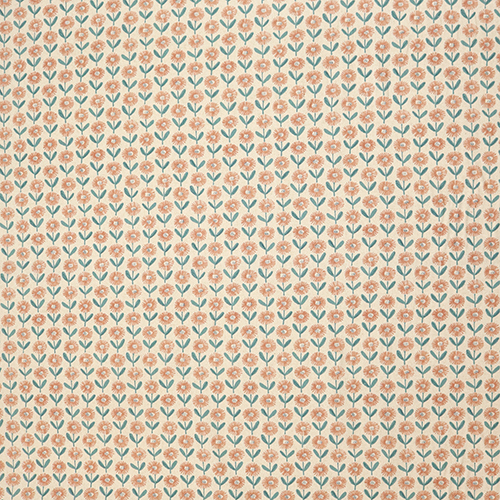 Jolie Fleur Peinte sur Tissu Naturel 4