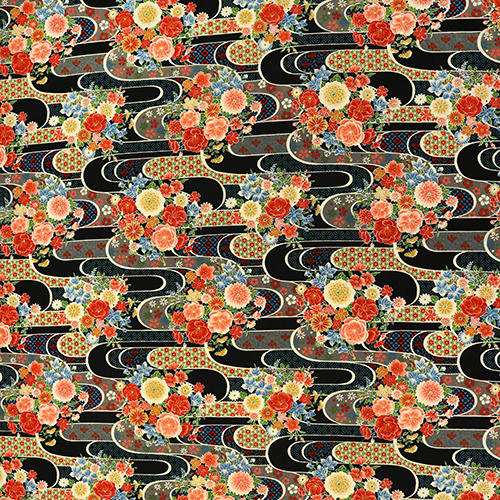 Kawa Rabbits on Navy Kawa Rabbits on Navy