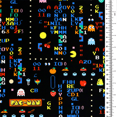Pac-Man Retro-Arcade Buchstaben Zahlen 1