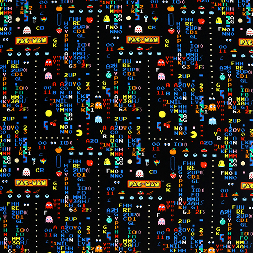 Pac-Man Retro-Arcade Buchstaben Zahlen 4