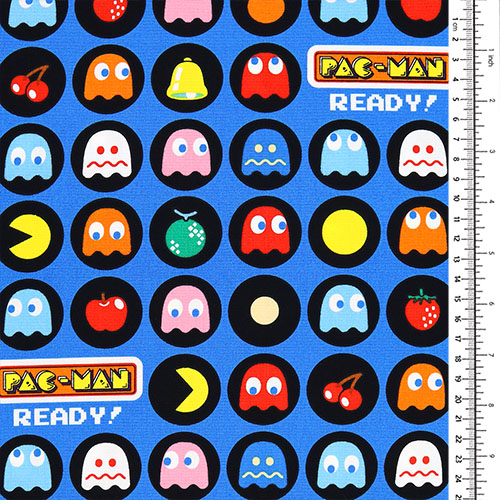 PACMAN Circles Fabric by Japanese Indie - modes4u