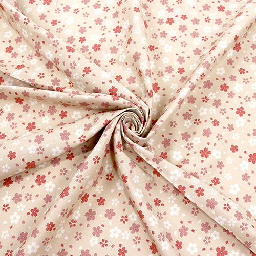 Fleurs de Cerisier Sakura Mélangées avec Motif à Pois Komon 2
