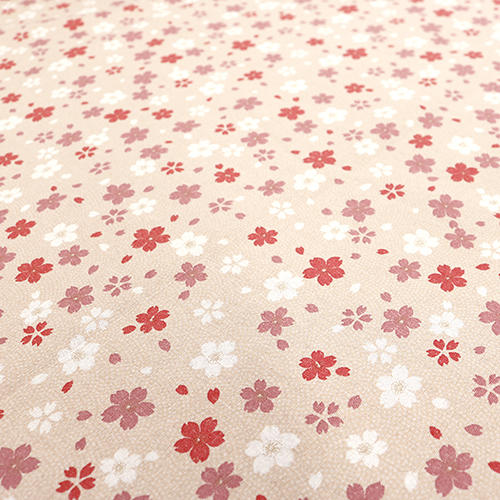 Fleurs de Cerisier Sakura Mélangées avec Motif à Pois Komon 5