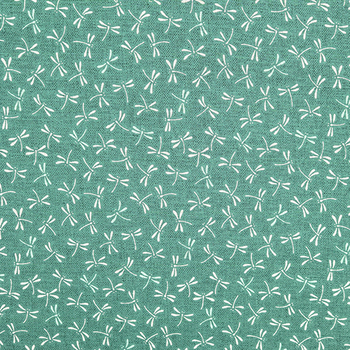 Tombo Two Colour Delicate Dragonflies Fabric by Japanese Indie