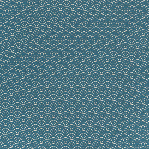 Seigaiha Ocean Waves Dotted Lines
