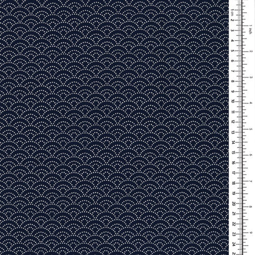 Seigaiha Ocean Waves Dotted Lines 1
