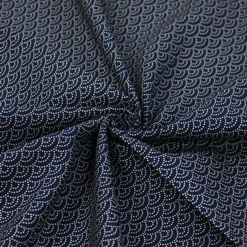 Seigaiha Ocean Waves Dotted Lines 2