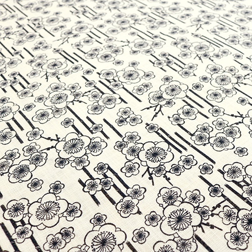 Fleur de Prunier Encre Noire et Bambou 5