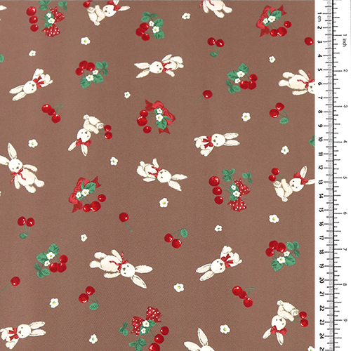 Adorable Conejo Cereza Lazo Cacao 1